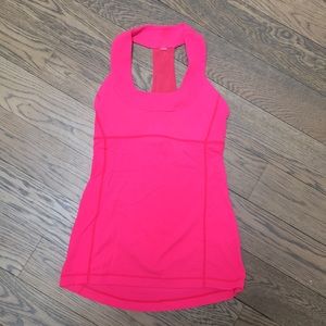 Hot Pink Lululemon Racerback Tank